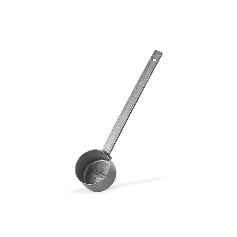 long stainless steel silver measuri